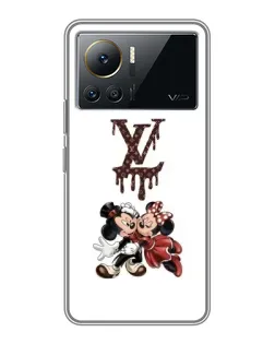 Чехол для Infinix Note 12 Pro (4G) с картинкой «LV и Микки Маус»