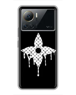 Чехол для Infinix Note 12 Pro (4G) с картинкой «Цветочная монограмма»