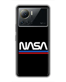Чехол для Infinix Note 12 Pro (4G) с картинкой «NASA — классика Red Blue»