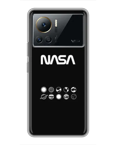 Чехол для Infinix Note 12 Pro (4G) с картинкой «NASA — технический принт» Чехол для Infinix Note 12 Pro (4G) с картинкой «NASA — технический принт»