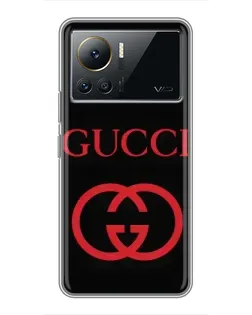 Чехол для Infinix Note 12 Pro (4G) с картинкой «Gucci — красный логотип»