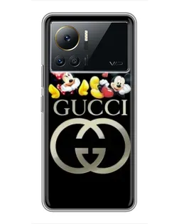 Чехол для Infinix Note 12 Pro (4G) с картинкой «Gucci — герои Disney»