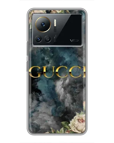 Чехол для Infinix Note 12 Pro (4G) с картинкой «Абстрактные цветы Gucci»
