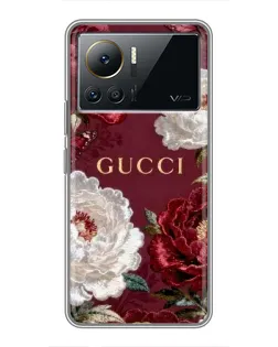 Чохол для Infinix Note 12 Pro (4G) з картинкою «Gucci — бордові троянди» Чохол для Infinix Note 12 Pro (4G) з картинкою «Gucci — бордові троянди»