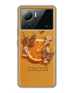 Чохол для Infinix Note 12 Pro (4G) з картинкою «Gucci — золоті метелики» Чохол для Infinix Note 12 Pro (4G) з картинкою «Gucci — золоті метелики»