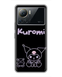 Чохол для Infinix Note 12 Pro (4G) з картинкою «Kuromi — чорний мінімалізм»