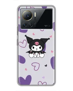 Чехол для Infinix Note 12 Pro (4G) с картинкой «Kuromi и лавандовые сердца» Чехол для Infinix Note 12 Pro (4G) с картинкой «Kuromi и лавандовые сердца»