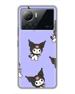 Чехол для Infinix Note 12 Pro (4G) с картинкой «Паттерн с Kuromi» Чехол для Infinix Note 12 Pro (4G) с картинкой «Паттерн с Kuromi»