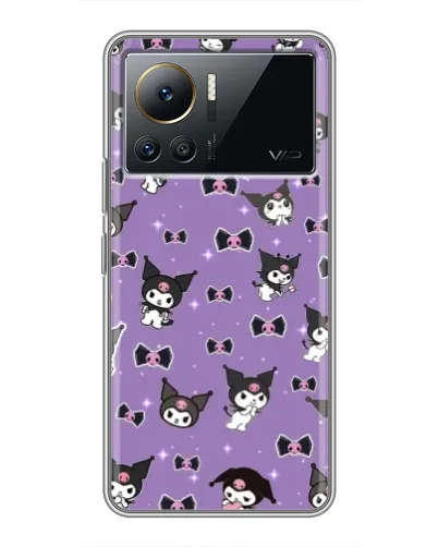 Чехол для Infinix Note 12 Pro (4G) с картинкой «Kuromi — паттерн» Чехол для Infinix Note 12 Pro (4G) с картинкой «Kuromi — паттерн»