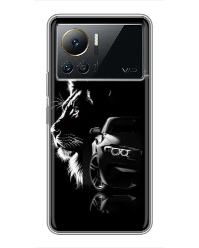 Чехол для Infinix Note 12 Pro (4G) с картинкой «BMW и лев» Чехол для Infinix Note 12 Pro (4G) с картинкой «BMW и лев»