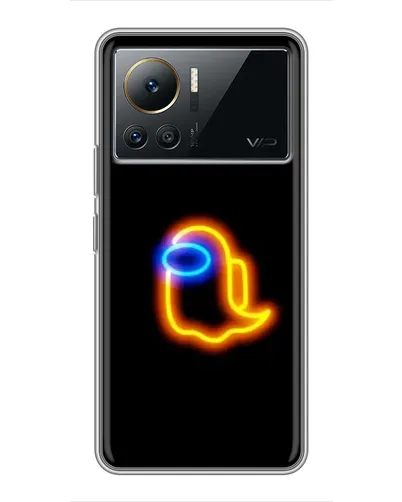Чехол для Infinix Note 12 Pro (4G) с картинкой «Among Us неоновое сияние»