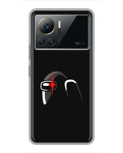 Чехол для Infinix Note 12 Pro (4G) с картинкой «Among Us шлем»