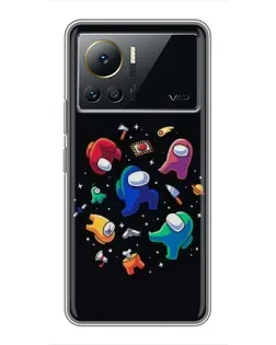 Чехол для Infinix Note 12 Pro (4G) с картинкой «Among Us космос»