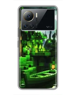 Чохол для Infinix Note 12 Pro (4G) з картинкою «Minecraft лісовий пейзаж»