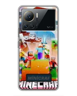 Чохол для Infinix Note 12 Pro (4G) з картинкою «Minecraft герої гри»