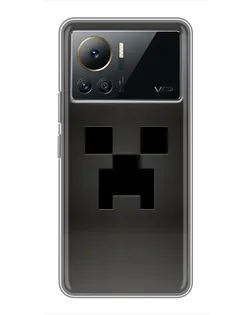 Чехол для Infinix Note 12 Pro (4G) с картинкой «Черный крипер градиент»