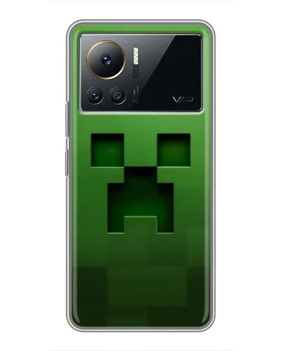 Чехол для Infinix Note 12 Pro (4G) с картинкой «Крипер микро-дизайн»