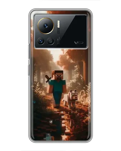 Чехол для Infinix Note 12 Pro (4G) с картинкой «Стив в лесу»