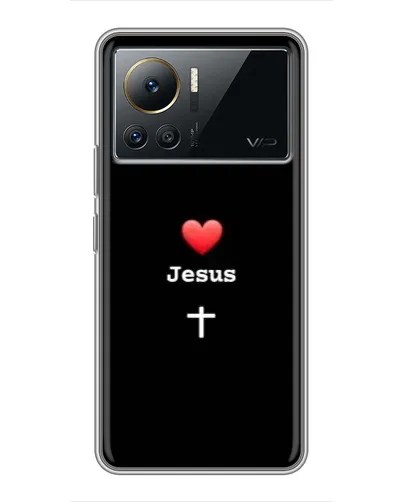 Чехол для Infinix Note 12 Pro (4G) с картинкой «Сердце - Jesus» Чехол для Infinix Note 12 Pro (4G) с картинкой «Сердце - Jesus»