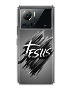 Чехол для Infinix Note 12 Pro (4G) с картинкой «Надпись Jesus Graffiti»