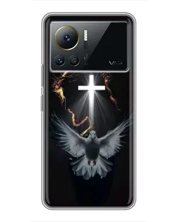 Чехол для Infinix Note 12 Pro (4G) с картинкой «Голубь и Свет»