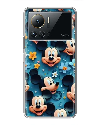 Чехол для Infinix Note 12 Pro (4G) с картинкой «Паттерн Микки и Минни»