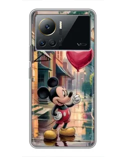 Чехол для Infinix Note 12 Pro (4G) с картинкой «Микки и шарик-сердце»