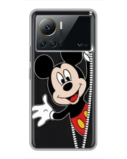 Чехол для Infinix Note 12 Pro (4G) с картинкой «Микки раздвигает стены»