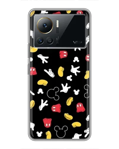 Чехол для Infinix Note 12 Pro (4G) с картинкой «Графический принт лапок»