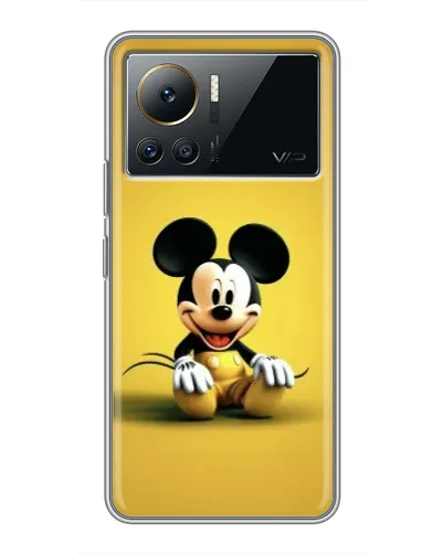 Чехол для Infinix Note 12 Pro (4G) с картинкой «Микки на желтом»