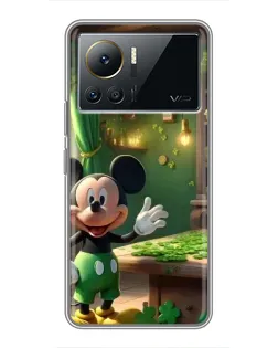 Чехол для Infinix Note 12 Pro (4G) с картинкой «Микки в мастерской»