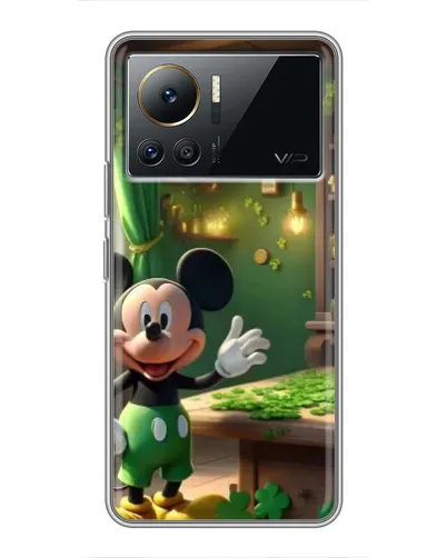 Чехол для Infinix Note 12 Pro (4G) с картинкой «Микки в мастерской»