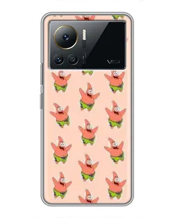 Чехол для Infinix Note 12 Pro (4G) с картинкой «Патрик Стар паттерн»