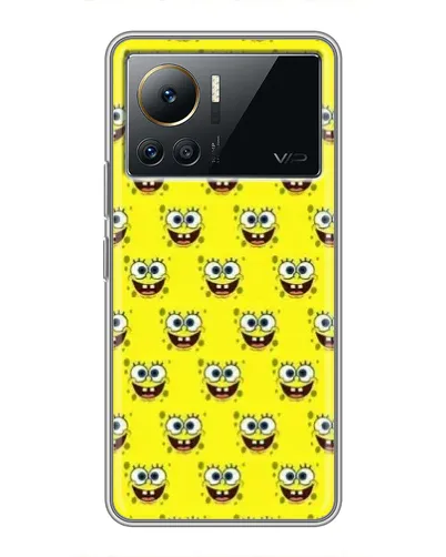 Чехол для Infinix Note 12 Pro (4G) с картинкой «Паттерн Губка Боб» Чехол для Infinix Note 12 Pro (4G) с картинкой «Паттерн Губка Боб»