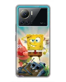 Чехол для Infinix Note 12 Pro (4G) с картинкой «Спанч Боб победитель»