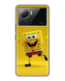 Чехол для Infinix Note 12 Pro (4G) с картинкой «Позитивный Губка Боб»