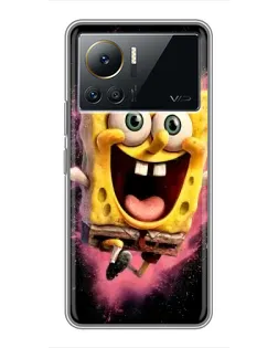 Чехол для Infinix Note 12 Pro (4G) с картинкой «Взрывной Спанч Боб»