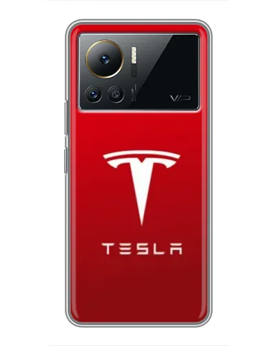 Чехол для Infinix Note 12 Pro (4G) с картинкой «Tesla Red Classic»