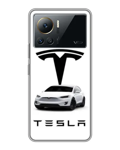 Чехол для Infinix Note 12 Pro (4G) с картинкой «Tesla White Style»