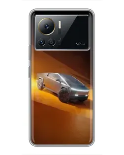 Чехол для Infinix Note 12 Pro (4G) с картинкой «Cybertruck в пустыне»