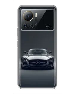 Чехол для Infinix Note 12 Pro (4G) с картинкой «Mercedes на черном»