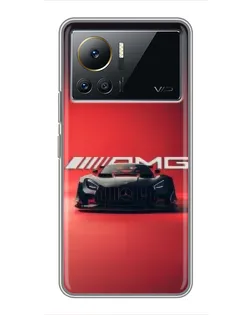 Чехол для Infinix Note 12 Pro (4G) с картинкой «Mercedes AMG — красная линия»