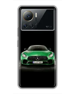 Чехол для Infinix Note 12 Pro (4G) с картинкой «Mercedes — неоновый лого»