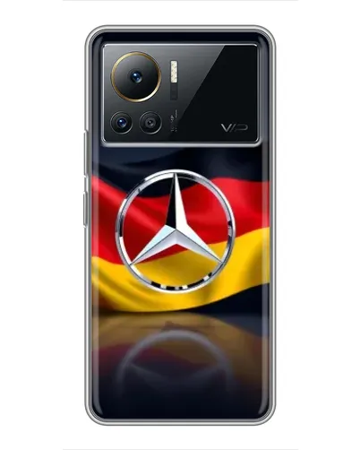 Чехол для Infinix Note 12 Pro (4G) с картинкой «Mercedes — флаг Германии»
