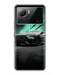 Чехол для Infinix Note 12 Pro (4G) с картинкой «Темный Mercedes AMG»