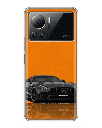 Чехол для Infinix Note 12 Pro (4G) с картинкой «Оранжевый Mercedes AMG»