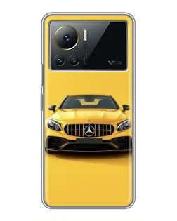 Чехол для Infinix Note 12 Pro (4G) с картинкой «Желтый Mercedes GT»