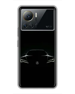 Чехол для Infinix Note 12 Pro (4G) с картинкой «Mercedes — силуэт авто» Чехол для Infinix Note 12 Pro (4G) с картинкой «Mercedes — силуэт авто»