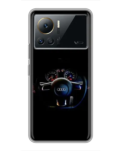Чехол для Infinix Note 12 Pro (4G) с картинкой «Салон Audi — руль»