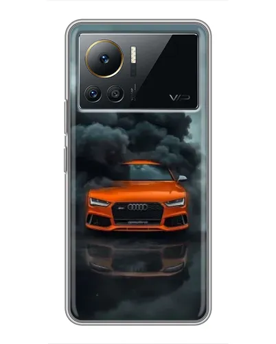 Чехол для Infinix Note 12 Pro (4G) с картинкой «Audi в облаках дыма»